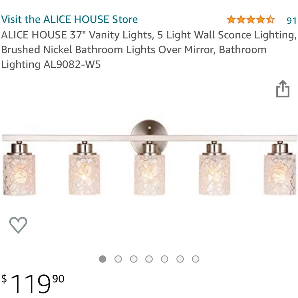 Gorgeous bathroom vanity lights